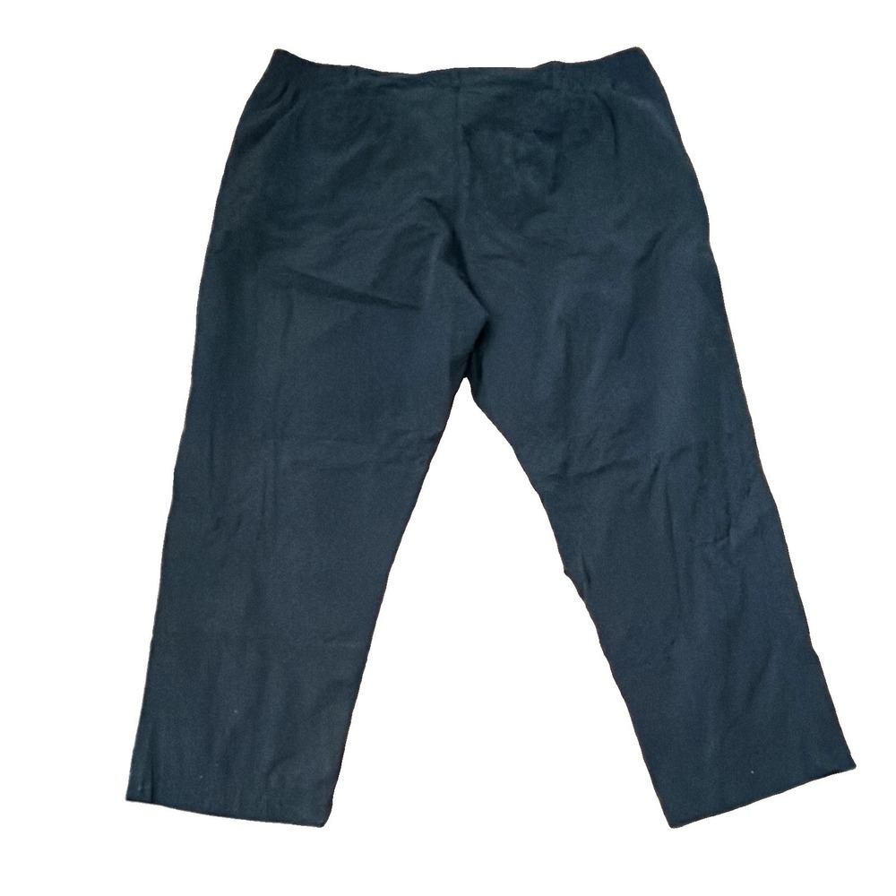 Kirkland Signature Womens Cropped Black Activewear Travel Pants Sz 14 Pockets